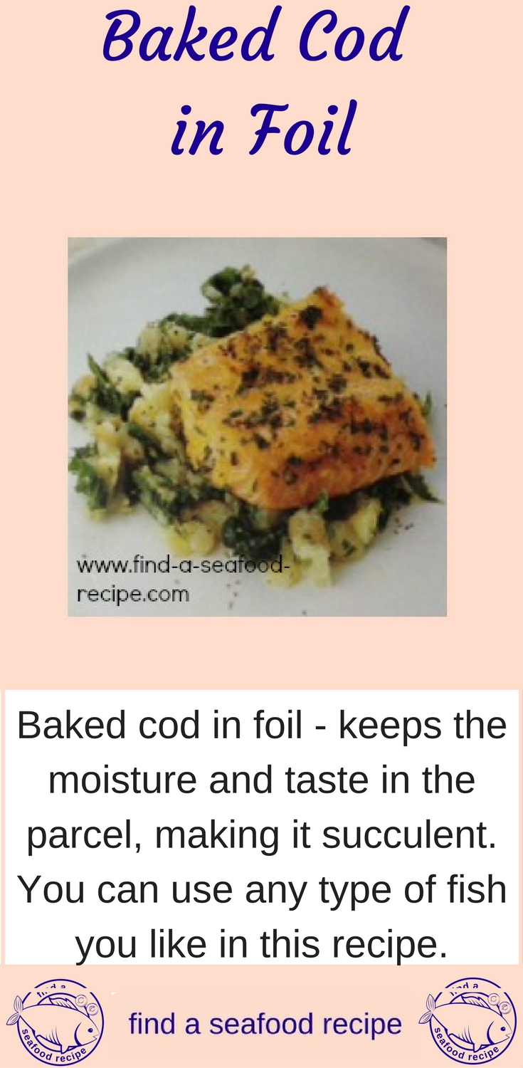 Baked cod on sale in foil