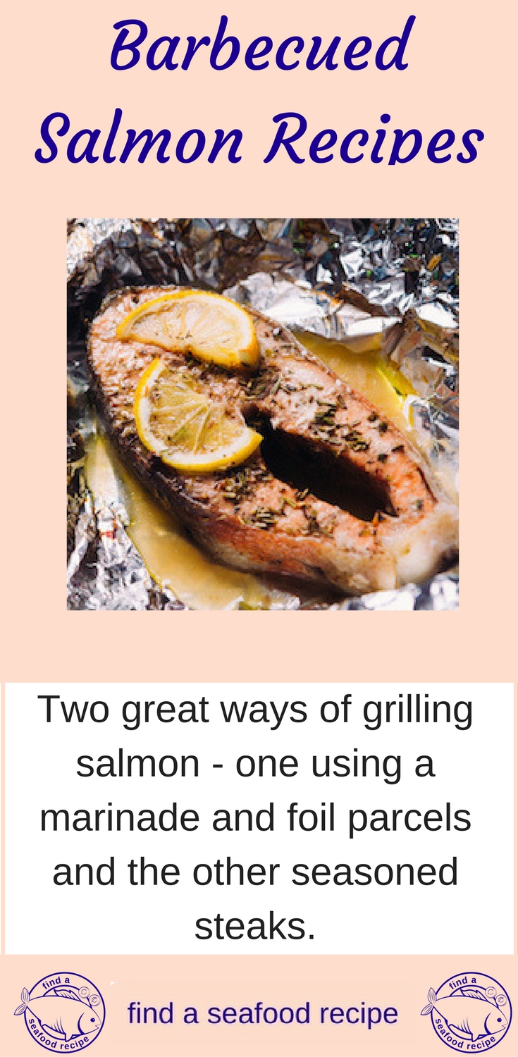 barbecued salmon in foil