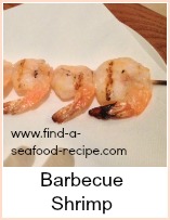 barbecue shrimp on skewers