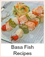 basa fish barbecued on skewers