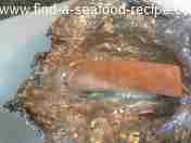 cooled and cooked salmon