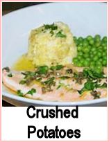 crushed potatoes with salmon