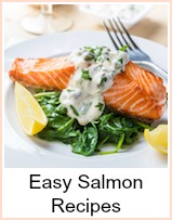 simple salmon with sauce