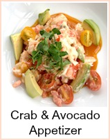crab and avocado appetizer