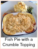 Fish Pie with Crumble Topping