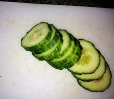sliced cucumber sliced cucumber