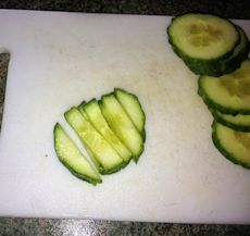 sliced cucumber sliced cucumber
