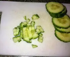 diced cucumber diced cucumber