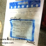 chart on back of microwave steam bag chart on back of microwave steam bag