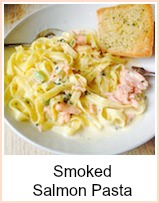 smoked salmon pasta