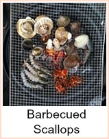 barbecued scallops