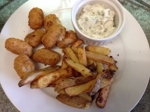 scampi and chips cooked in the tefal actifry scampi and chips cooked in the tefal actifry
