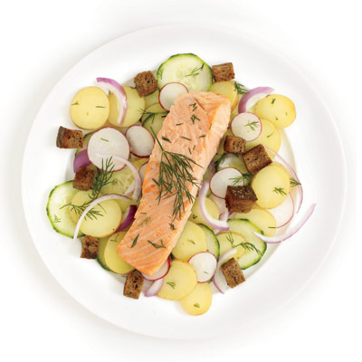 Salmon with Potato Salad