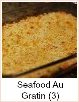 seafood au gratin with breadcrumb topping