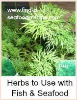 Herbs to use with Seafood