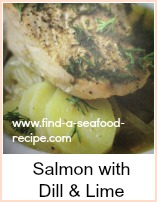 salmon with dill and lime