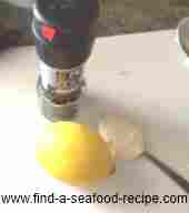 black pepper, lemon and horseradish sauce