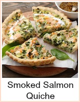 smoked salmon quiche