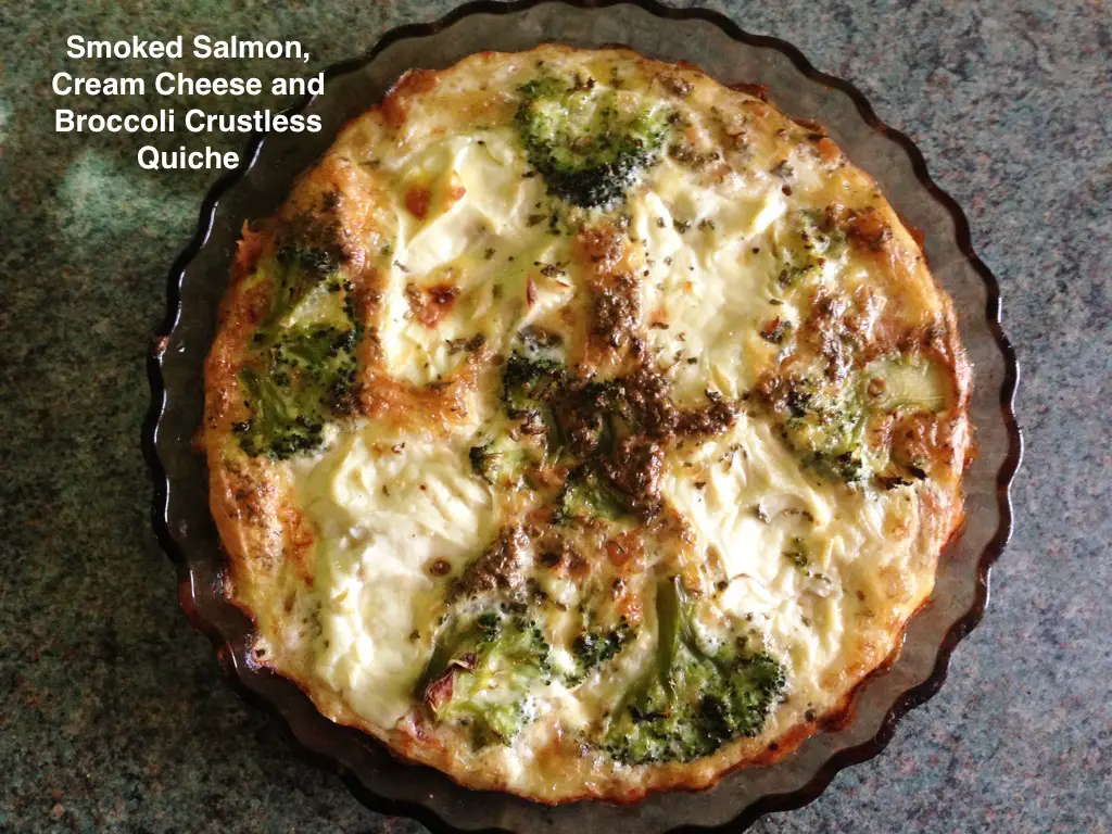 Crustless Smoked Salmon Quiche