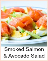 smoked salmon & avocado salad