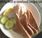 smoked salmon pate with toast