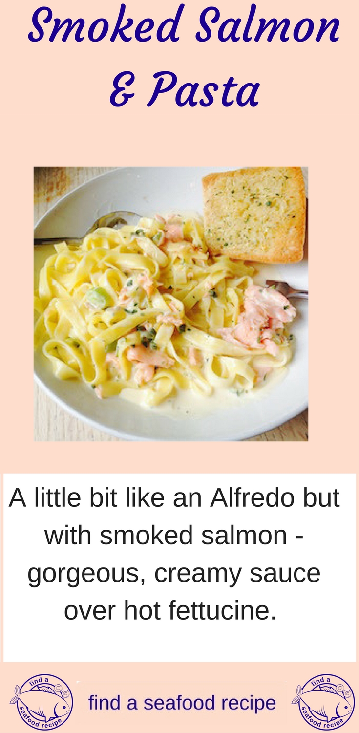 smoked salmon with pasta