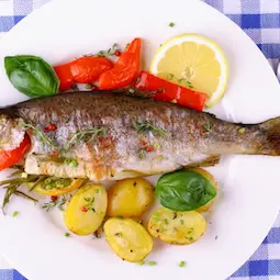 Baked Stuffed Trout