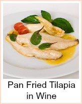 pan fried tilapia in wine