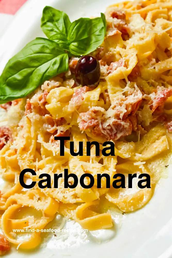 tuna carbonara