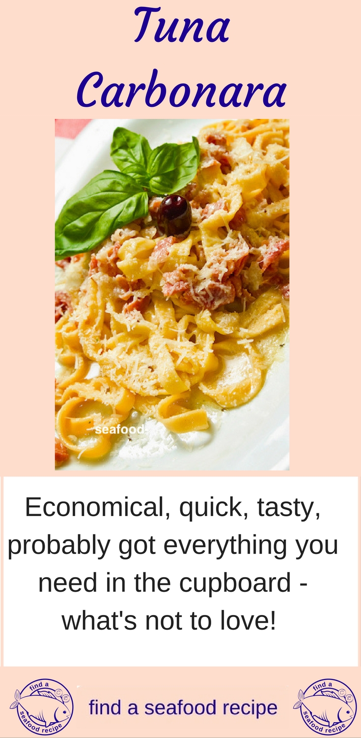 tuna carbonara